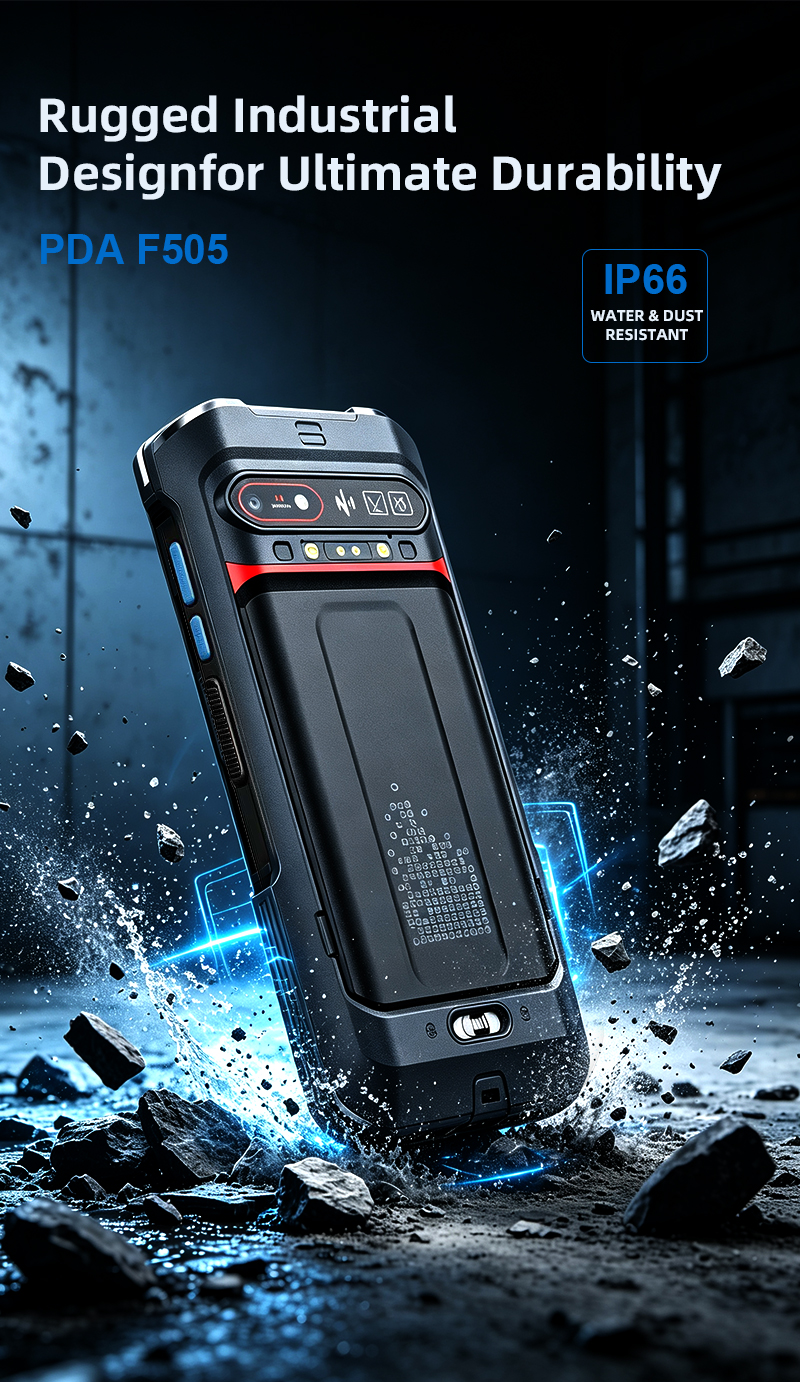 Handheld PDA F505 – Android 13 Full Screen Mobile Data Collection Terminal(图4)